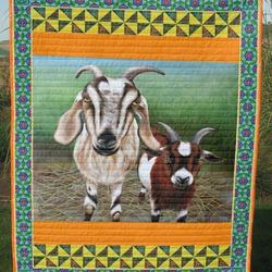 Goat Two Amazing Goats Clt270630 Quilt Blanket and Home Decor