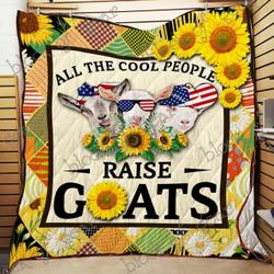 Goats Cl2100204Mdq Quilt Blanket and Home Decor