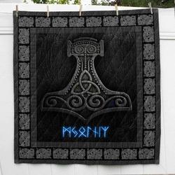 God Of Thunder Viking Cl2100206Mdq Quilt Blanket and Home Decor