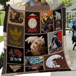 Godzilla Art Quilt and Home Decor