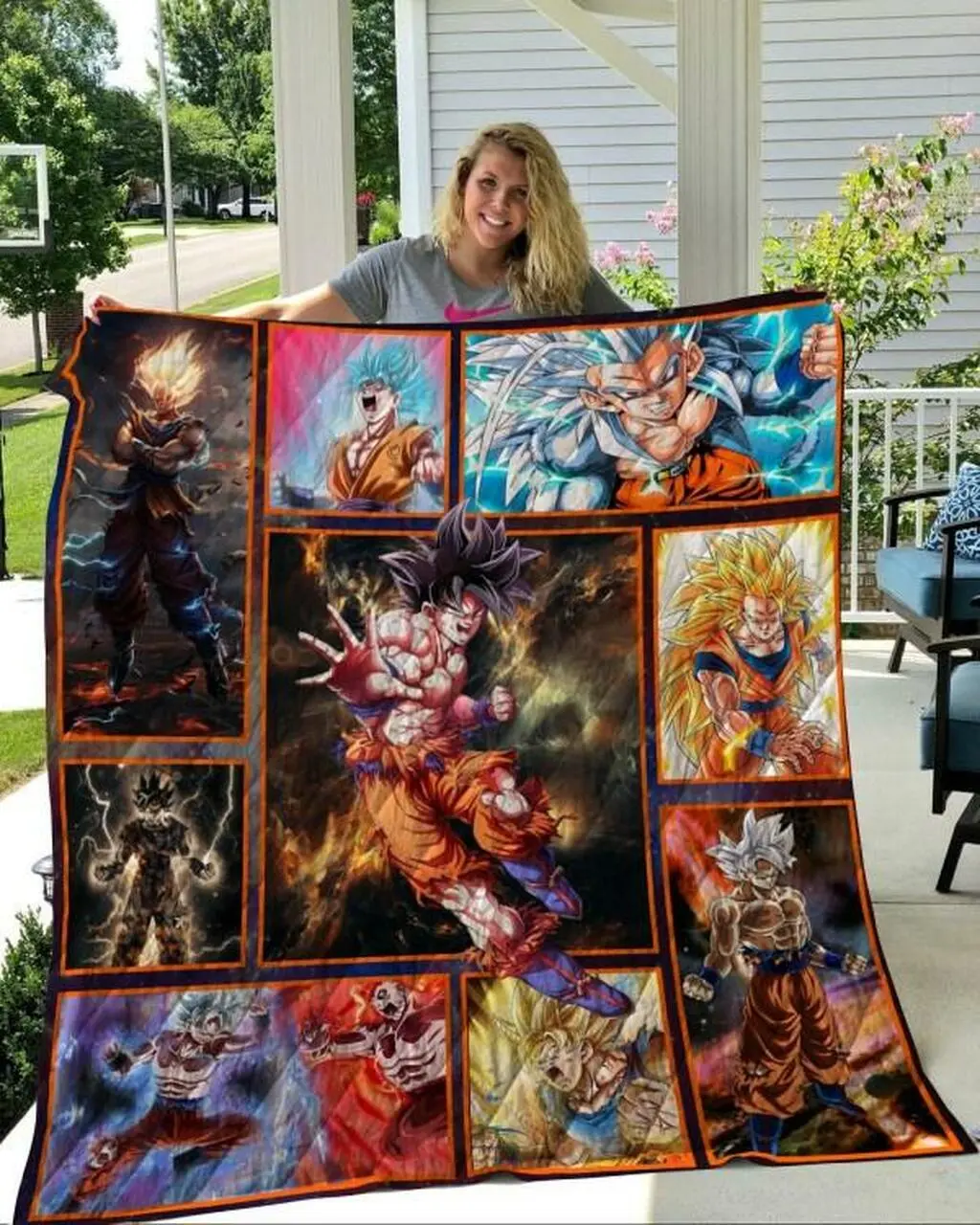 Goku Quilt Blanket Beeq5002 Quilt and Home Decor