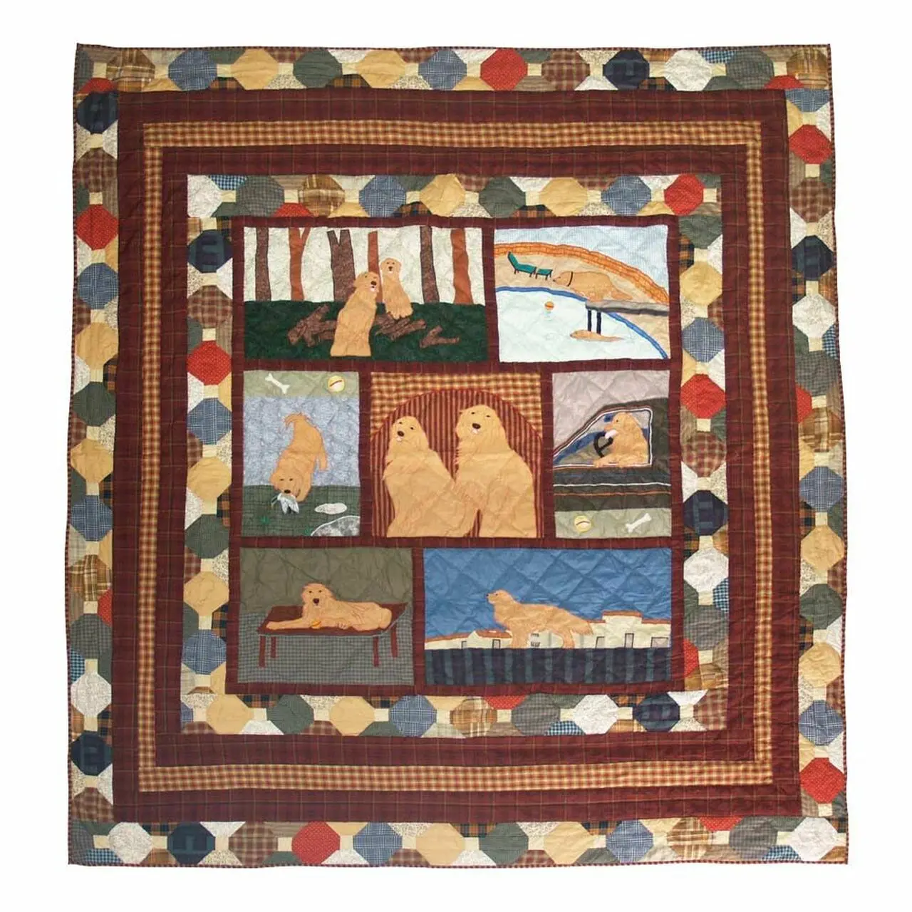 Golden Friends Clm040719 Quilt Blanket and Home Decor