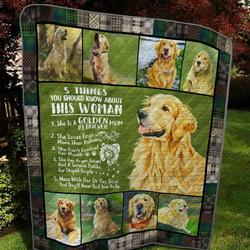 Golden Retriever 01 Golden Retriever 0808 Quilt Blanket Dhc020120601Td and Home Decor