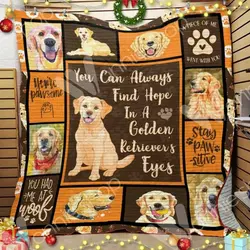 Golden Retriever Cl14100236Mdq Quilt Blanket and Home Decor