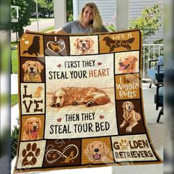 Golden Retriever Dog Awesome E Quilt Derqvg and Home Decor