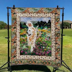 Golden Retriever Dog Hur Quilt ft and Home Decor