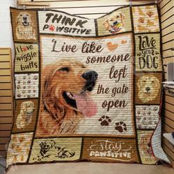 Golden Retriever Dog Quilt Blanket Dhc0302711Td and Home Decor