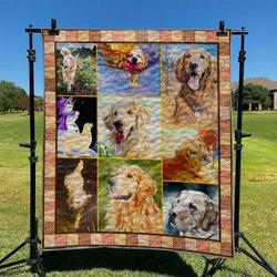 Golden Retriever Dog Td2709410 Quilt Blanket and Home Decor