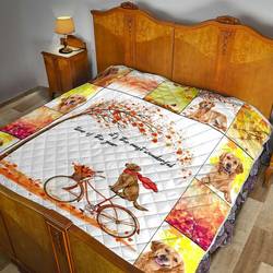 Golden Retriever Quilt Blanket Dhc090120775Td and Home Decor