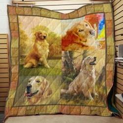 Golden Retriever Quilt Blanket Luk6Kq Dhc03011009Dd and Home Decor
