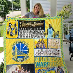 Golden State Warriors Quilt Blanket      and Home Decor