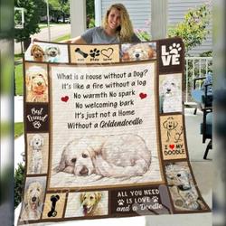 Goldendoodle Dog Awesome E Quilt Derqev and Home Decor