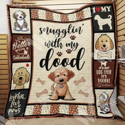 Goldendoodle Dog Clt1211007H Quilt Blanket and Home Decor