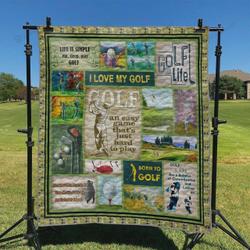Golf An Easy Game ThatS Just Hard To Play Quilt Blanket Great Customized Blanket Gifts For Birthday Christmas Thanksgiving and Home Decor