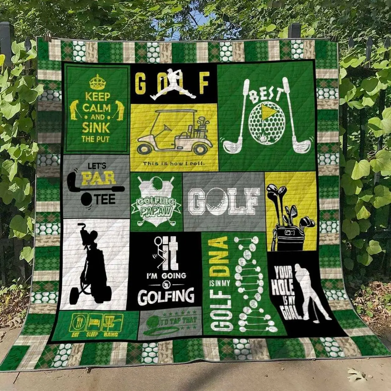 Golf Cg050616 Quilt Blanket and Home Decor