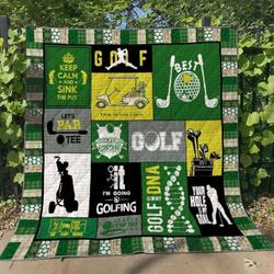 Golf Cg050616 Quilt Blanket and Home Decor