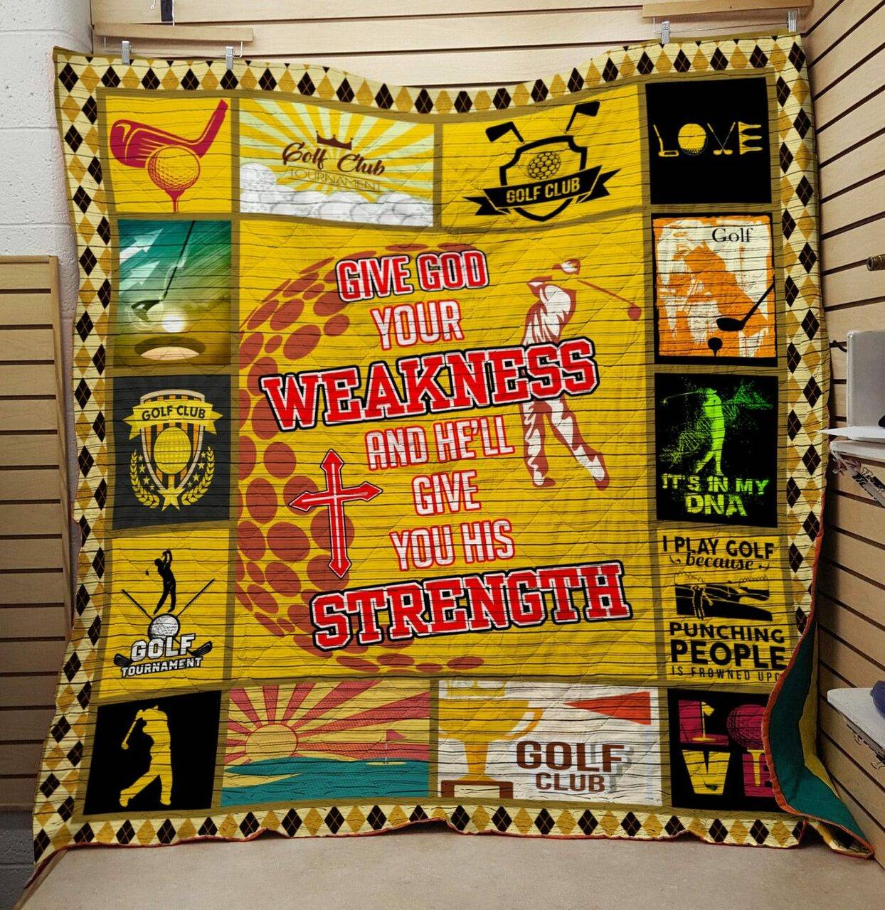 Golf Clup Quilt and Home Decor