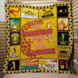 Golf Clup Quilt and Home Decor