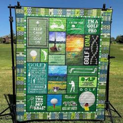 Golf Is In My Dna Hur Quilt Cysiog and Home Decor