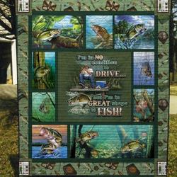 Gone Fishing Quilt Blanket Yct8  Quilt and Home Decor