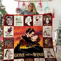 Gone With The Wind Quilt Blanket 02108 and Home Decor