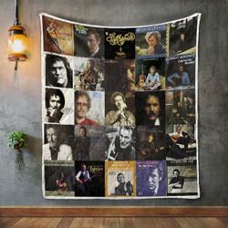 Gordon Lightfoot Album Covers Quilt Blanket and Home Decor