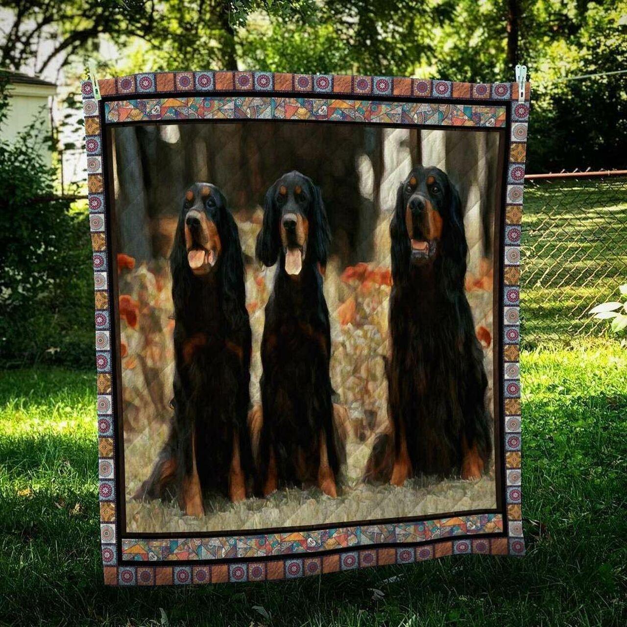 Gordon Setter Hur Quilt Bevrfi and Home Decor