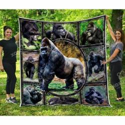 Gorilla Cl05100046Mdq Quilt Blanket and Home Decor