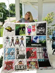 Gorillaz Singles Albums Quilt Blanket For Fans and Home Decor