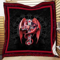 Gothic Dragon V2 Quilt and Home Decor