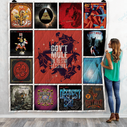 Gov T Mule Albums Quilt Blanket Ver13 and Home Decor