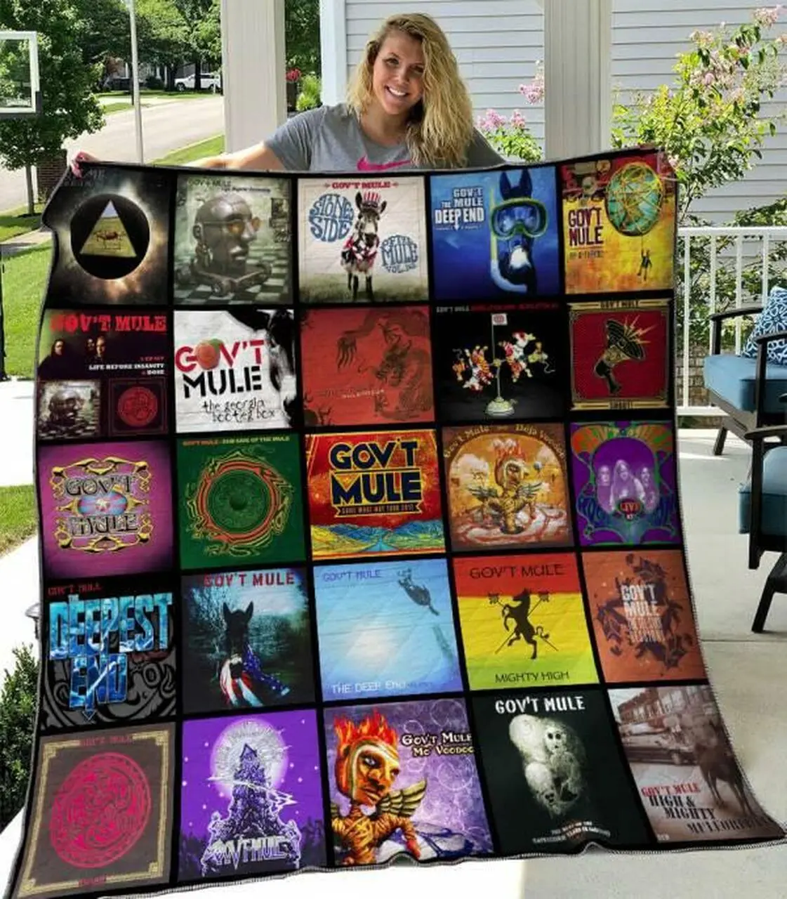 Gov_T Mule Quilt Blanket M210512 Quilt and Home Decor