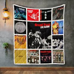 Grand Funk Railroad 2 Album Covers Quilt Blanket and Home Decor