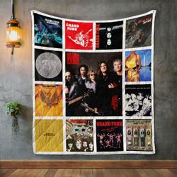 Grand Funk Railroad Album Covers Quilt Blanket and Home Decor