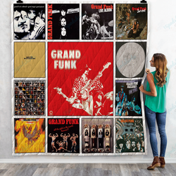 Grand Funk Railroad Albums Quilt Blanket 02 and Home Decor