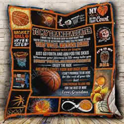 Grandma Granddaughter Basketball Lnt0712032 Quilt Blanket and Home Decor