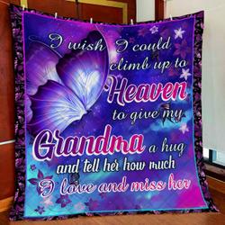 Grandma In Heaven Quilt Blanket and Home Decor