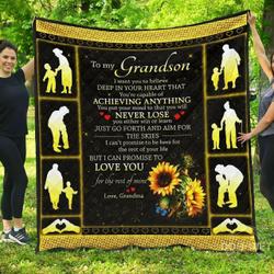 Grandma Or Grandson I Can Promise To Love You 2 DHCDHC LD2210 Quilt Blanket and Home Decor
