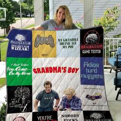 Grandma S Boy Quilt Blanket For Fans and Home Decor