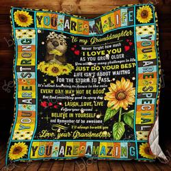 Grandma To Granddaughter Cl14100240Mdq Quilt Blanket and Home Decor