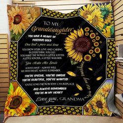 Grandma To Granddaughter Youre Special Quilt Blanket Dhc040120103Td and Home Decor
