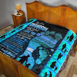 Grandma To Grandson Quilt Blanket Dhc02011070Dd and Home Decor