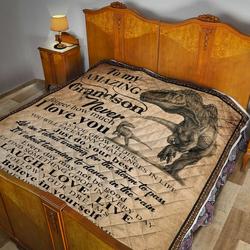 Grandma To Grandson Quilt Blanket Dhc02011597Dd and Home Decor