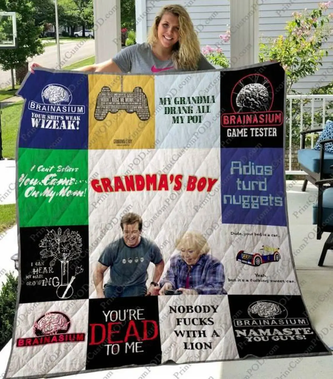 Grandmas Boy Quilt Blanket M040609 Quilt and Home Decor