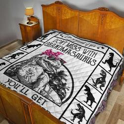 Grandmasaurus Quilt Blanket Dhc02011757Dd and Home Decor
