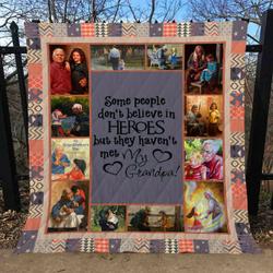 Grandpa  Granddaughter  Quilt Blanket and Home Decor