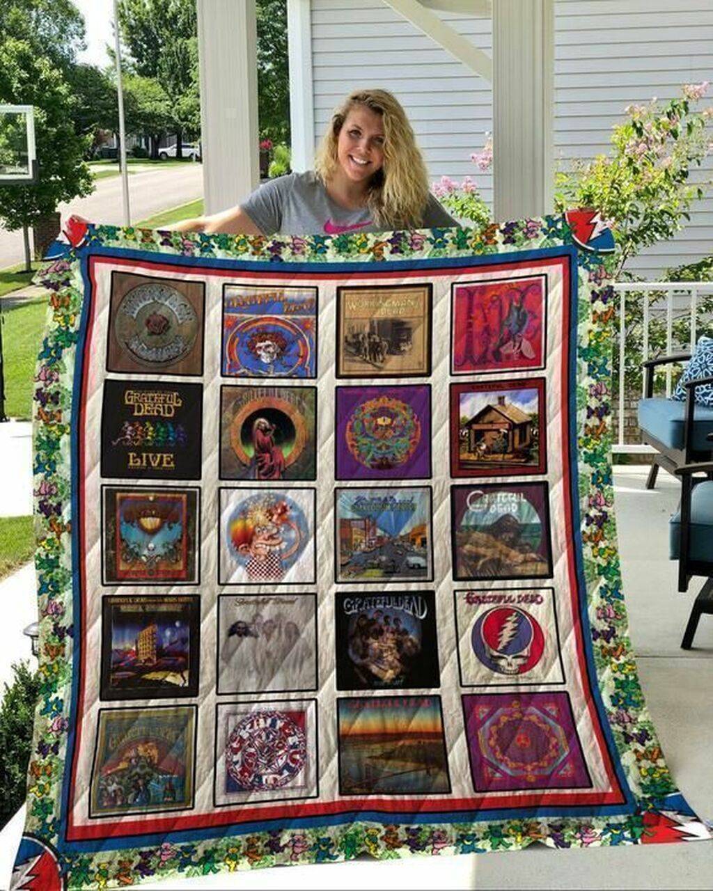 Grateful Dead 02 Quilt Blanket and Home Decor