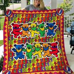 Grateful Dead Quilt Blanket B200503  Quilt and Home Decor