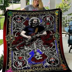 Grateful Dead Quilt Blanket Hvt250518  Quilt and Home Decor
