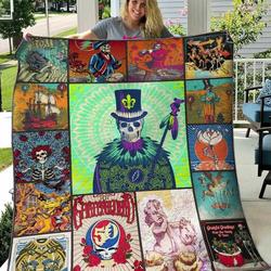 Grateful Dead Ver1 Blanket Th1507 Quilt and Home Decor